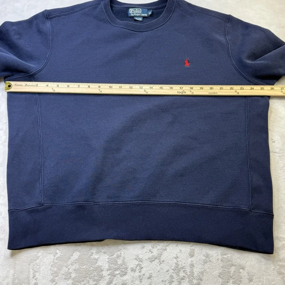 Polo‎ Ralph Lauren Sweatshirt XL Navy Crewneck Pony Logo Pullover